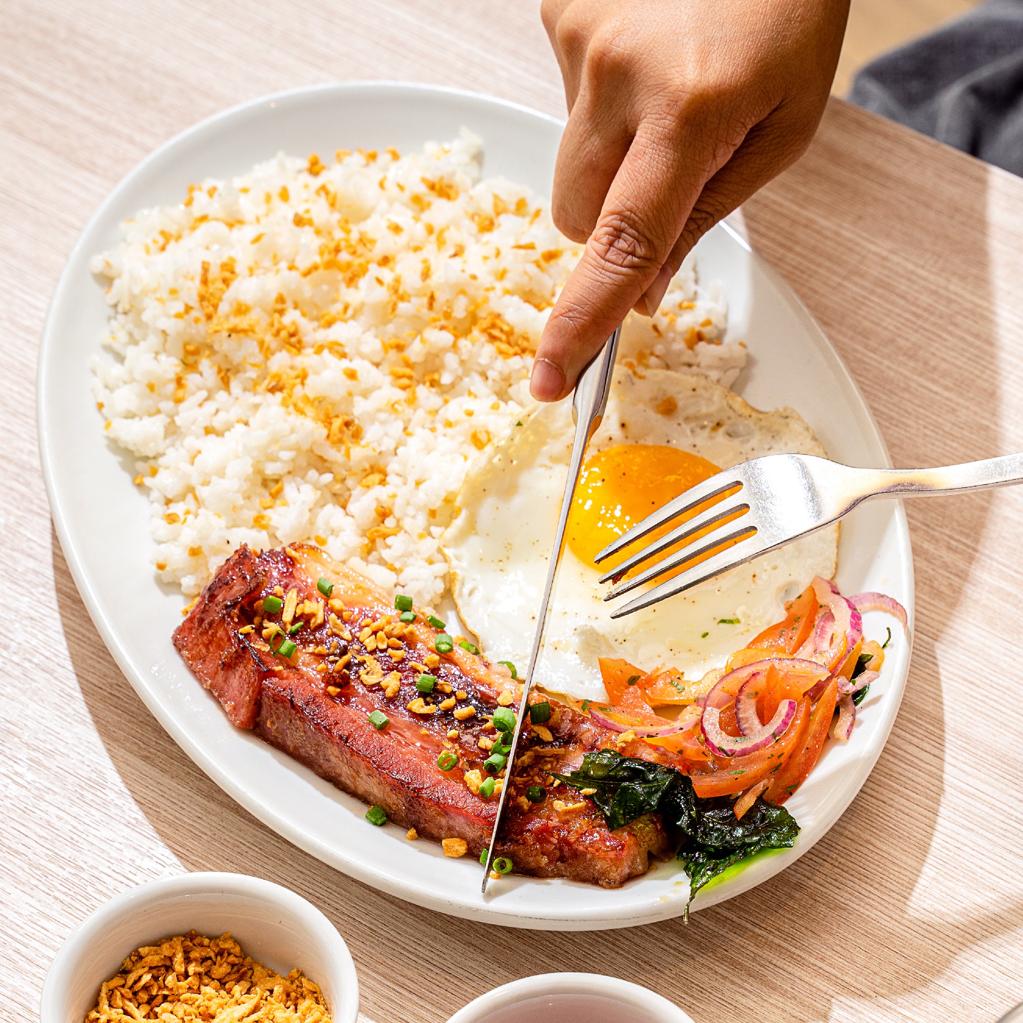 Sugar Glazed Corned Beef Belly Silog